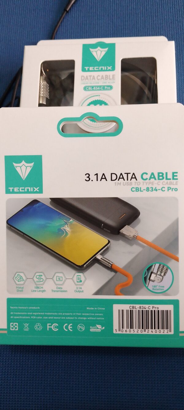 TECNIX DATA CABLE ( Liquid Silicone+Zinc Alloy) - Image 3